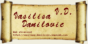 Vasilisa Danilović vizit kartica